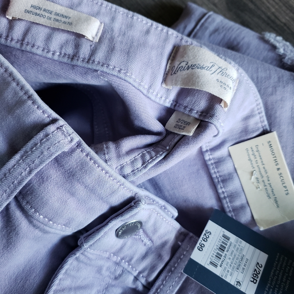 🆕️Purple High Rise Skinny Jeans - Picture 6 of 7